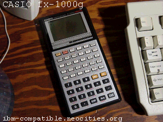 A small silver calculator. Incredibly rectangular.